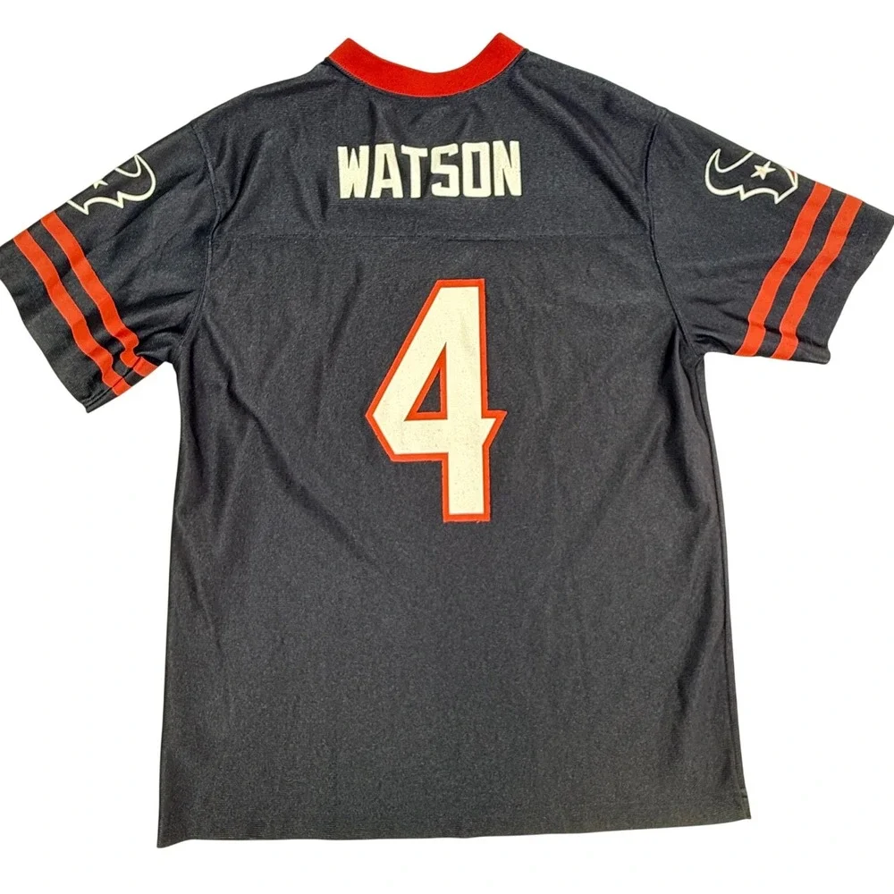 Nike Houston Texans Deshaun Watson 4 Youth XL‎ Jersey Navy Blue Football 16/18